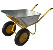 Тележка (тачка) строител. 2-колес.усилен. 200кг/100л «желтая»(колесо 3,50-8, д.втулки-20) WB6418HS