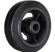 Колесо 480150 большегрузное чугунное без крепления  (черн. рез., роликоподш. д. 150мм)