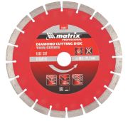 Диск алмазный, отрезной сегментный, 180 х 22.2 мм, тонкий, сухая резка Matrix Professional