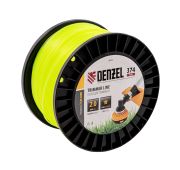 Леска для триммеразвезда, 2,0мм х 374м, на DIN катушке FLEX CORD// Denzel
