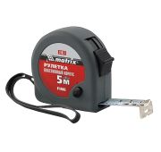 Рулетка Fine, 5 м х 19 мм, пластиковый корпус Matrix