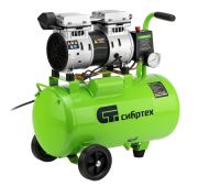 Компрессор безмаслянный малошумный МБ 1100/24,1100 Вт, 24 л, 170 л/мин// Сибртех