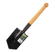 Лопата саперная, 150х180х510 мм, деревянный черенок, с зубьями, Россия// Сибртех