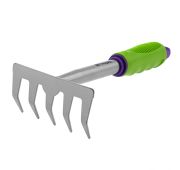 Грабли 5 - зубые, 115 х 275 мм, стальные, пластиковая рукоятка, Connect, Palisad