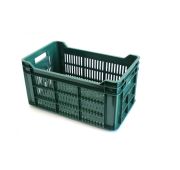 Ящик прямоугольный 500х300х264 перфорирован (зеленый) 112ц