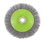 Щетка для УШМ, 125 мм, М14, «тарелка», витая проволока Сибртех