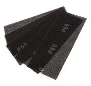 Сетка абразивная, P 60, 115 х 280 мм, 5 шт Denzel