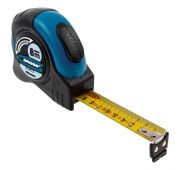 Рулетка «Schlagfest», 8 м x 25 мм, магн. обрез зацеп, двухст. шкала, нейлон покр. автоматич