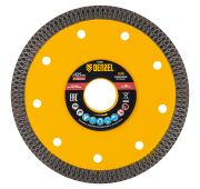 Диск алмазный отрезной 125 х 22,2мм, сплошной, супертонкий, горячий пресс, сухой/мокрый рез// Denzel