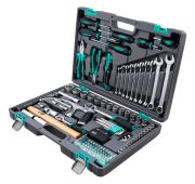 Набор инструментов, 1/2, 1/4, CrV, пластиковый кейс, 98 предметов Stels