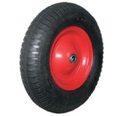 Колесо PR 3000 (4,00-8) пневматическое мет. обод, симм. ступица, шапикоп. д. 380мм ось 20мм (4,00-8)