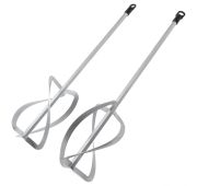 Комплект насадок для строительного миксера, 2шт., 220х560 мм, оцинкованные, хвостовик HEX13// Denzel