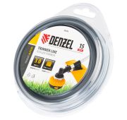 Леска для триммера армированная алюминием квадратная, 3,0мм х 15м, блистер ALUFLEX// Denzel