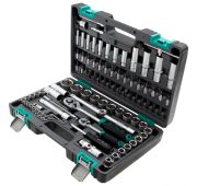 Набор инструментов, 1/2, 1/4, CrV, пластиковый кейс, 94 предмета Stels