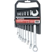 Набор ключей комбинированных, 8-19 мм, 8 шт.,CrV, полированный хром//MATRIX//15418