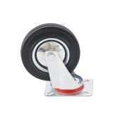 Колесо поворотное D 200 мм, крепление платформенное Сибртех