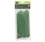 Хомуты, 200 x 3.6 мм, пластиковые, зеленые, 100 шт Сибртех