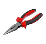 Длинногубцы прямые, 160 мм, хром-ванадий, двухкомпонентные рукоятки// Matrix