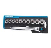 Набор торцевых головок, трещотка 120 зубьев, 12 предметов, 3/8