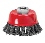 Щетка для УШМ, 150 мм, М14, «чашка», крученая металлическая проволока// MATRIX