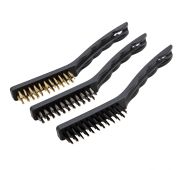 Набор щеток, 3 шт., металлические с пластмассовой ручкой, большие// Matrix