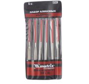 Набор надфилей алмазных, 140 х 70 х 3 мм, 6 шт Matrix