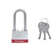Замок навесной, 50 мм, удлиненная дужка Matrix