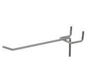 Крючок одинарный 200мм хромированный для перфорации