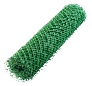 Решетка заборная в рулоне, 1.3 х 20 м, ячейка 70 х 55 мм, пластиковая, зеленая, Россия Заборная решё