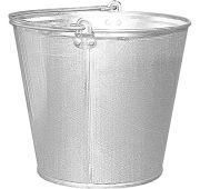 Ведро, 15 л, оцинкованное// Россия