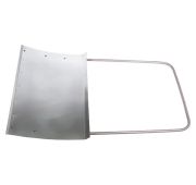 Движок для уборки снега алюминиевый, 755 х 505 х 1240 мм, стальная рукоятка, Россия, Сибртех