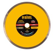 Диск алмазный отрезной 230 х 22,2 мм, сплошной, супертонкий, горячий пресс, мокрое резание// Denzel