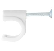 Скобы электроустановочные, 8мм, круглый профиль, 5 шт Сибртех