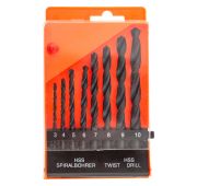 Набор сверл по металлу, 3-10 мм, (через 1 мм), HSS, 8 шт, цилиндрический хвостовик Sparta