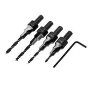 Набор сверл под конфирмат, 3-5 мм, 4 шт // Denzel