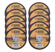 Круг отрезной по металлу, 125 х 1,0 х 22,2 мм, WA60TBF, в метал.банке, 10 шт. Denzel