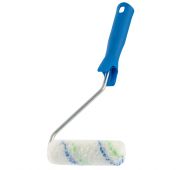 Мини-валик в сборе «Водные краски», 110 мм, ворс 12 мм, D 16 мм, D ручки 6 мм, полиэстер Сибртех