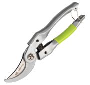 Секатор прямого реза, 225 мм, металлические рукоятки, нижняя в ПВХ-оболочке// Сибртех