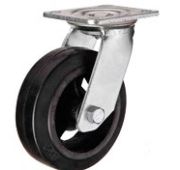 Колесо 560250 черная резина, поворот,  д.250мм