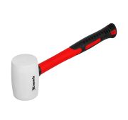 Киянка резиновая, 225 г, белая резина, фибергласовая рукоятка// MATRIX