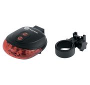 Фонарь велосипедный с лазерным обозначением габаритов, 5 LED + 2 лазера, 2хААА// Stern