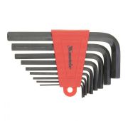 Набор ключей имбусовых HEX, 2.0-12 мм, CrV, 9 шт, удлиненные Matrix