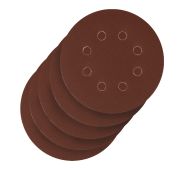 Круг абразивный на ворсовой подложке под «липучку», перфорированный, P 180, 125 мм, 5 шт.// Сибртех