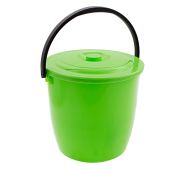 Ведро пластмассовое круглое 13 л, с крышкой, Light// Elfe