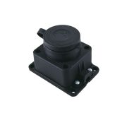 Розетка Smartbuy, настенная с защитной крышкой каучуковая 230В, 2P+PE, 16A, IP44