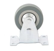 Колесо неповоротное D 75 мм, крепление платформенное Сибртех