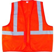 Жилет сигнальный, оранжевый, размер XL// СИБРТЕХ