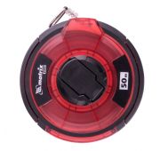 Рулетка геодезическая 50 м х 12.5 мм, закрытый корпус, стальная лента, односторонняя шкала, Pro Matr