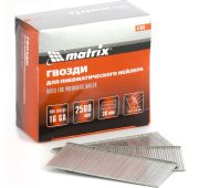 Гвозди 16GA для пневм. нейлера сечение 1,6х1,4, длина 38 мм, 2500 шт// Matrix