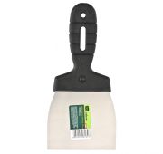 Шпательная лопатка из нержавеющей стали, 100 мм, пластмассовая ручка Сибртех